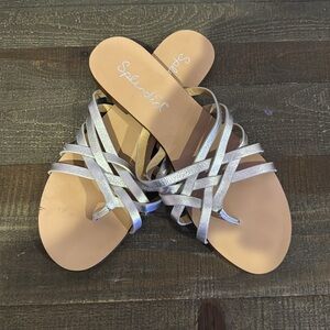 Splendid Silver metallic sandals